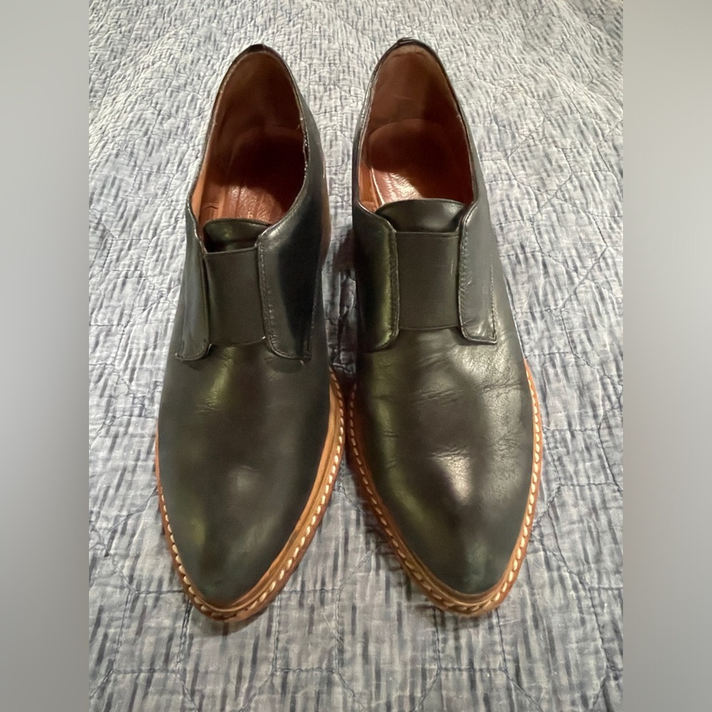 Free People black leather shoes, Size 8.5 - EUC